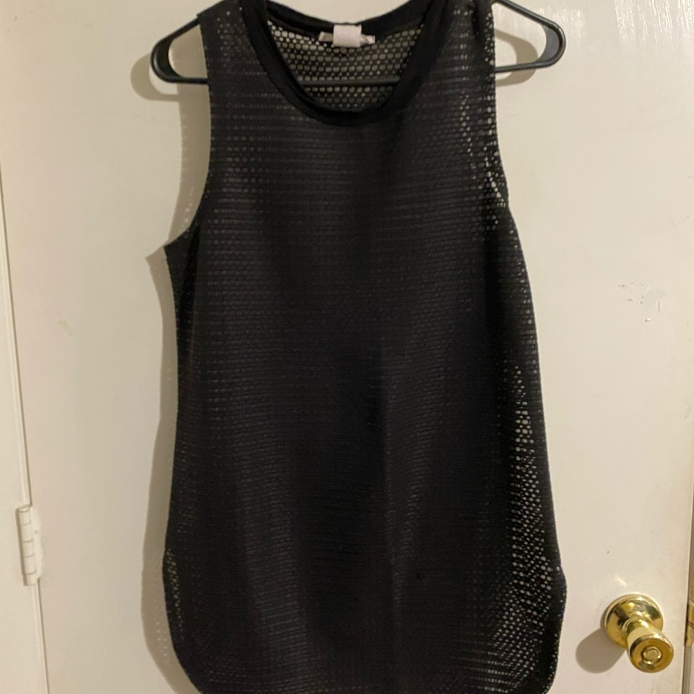 Black sheer dress